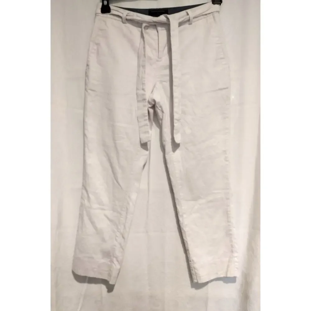 Banana Republic Size 2P Avery Linen-Cotton Ankle Pants Coastal Chic Old Money